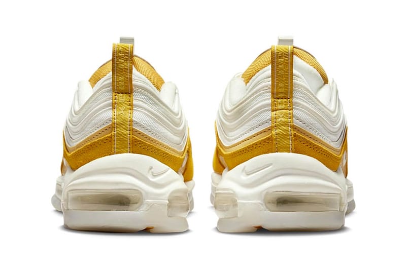 White and yellow hot sale air max 97