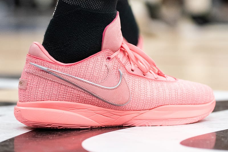 Lebron pink store and white