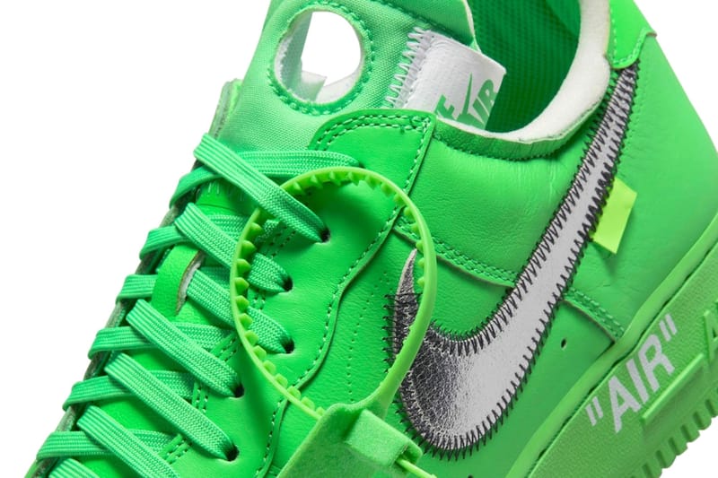 Lime green off white sales nikes