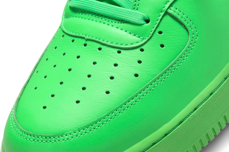 Air force 1 hot sale off white lime green