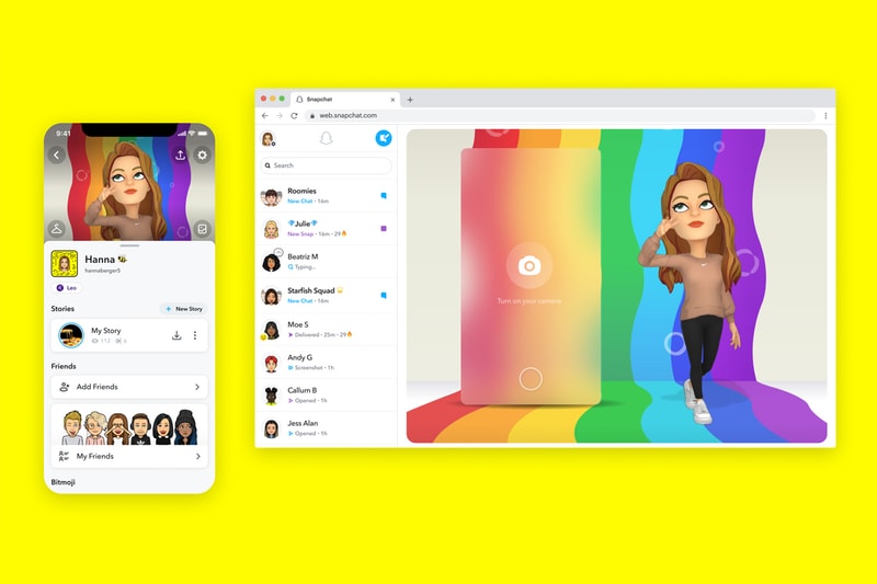 Snapchat Enables Web Chat and Video Calls on Desktops | Hypebeast