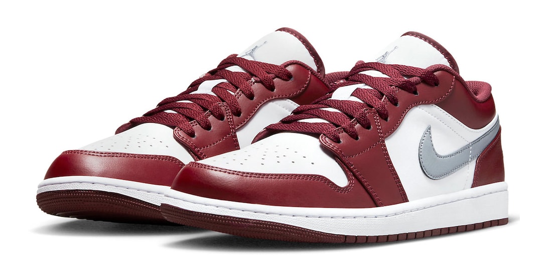 Официальный взгляд на Air Jordan 1 Low «Bordeaux»