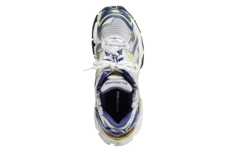 Balenciaga Runner Sneaker in White/Blue/Yellow | Hypebeast
