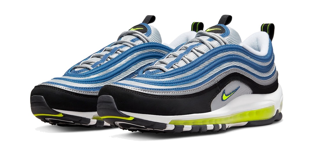 Nike Air Max 97 «Atlantic Blue» получил неоновую окраску