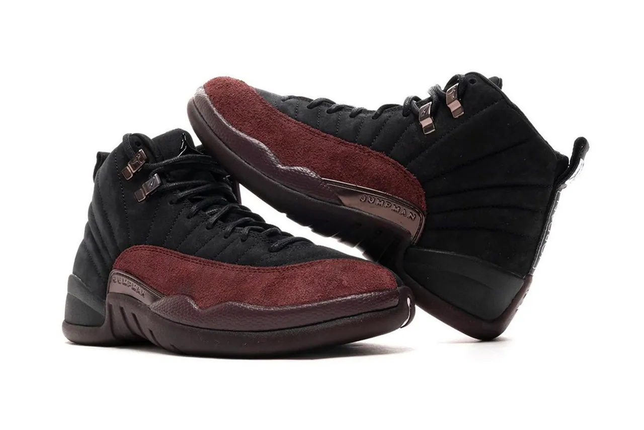 Burgundy and hot sale black jordans