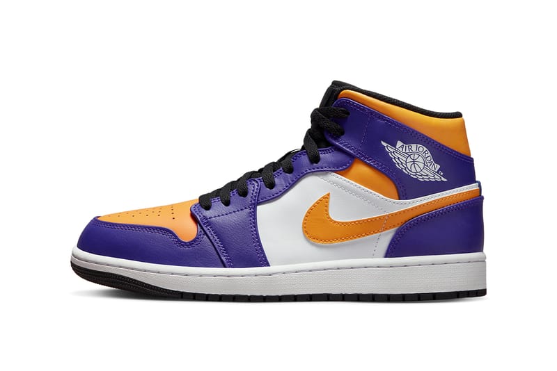 Jordan 1 lakers colorway on sale