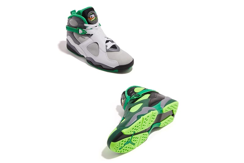 Jordan 8 discount green and black