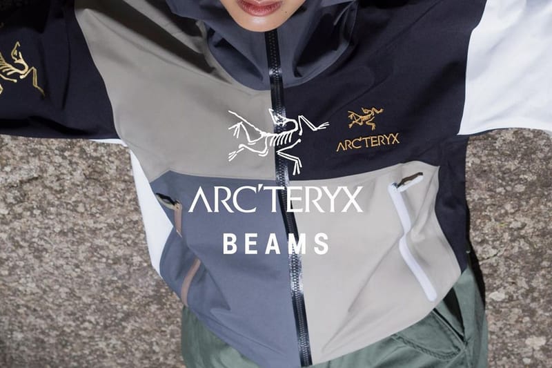 レオパードフラワーブラック ARC'TERYX BEAMS BETA JACKET Boro Mens L