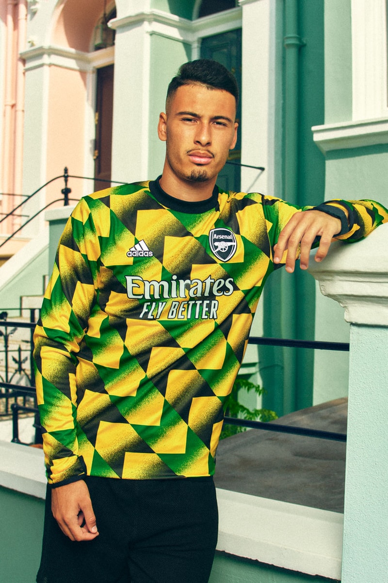 Arsenal Presents Jamaicaninspired PreMatch Kit Hypebeast