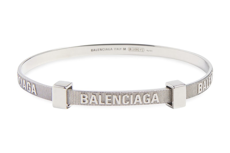 Balenciaga Drops 925 Sterling Silver Zip Tie Bracelet | Hypebeast