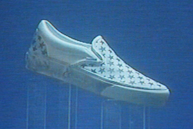 Blue hotsell holographic vans