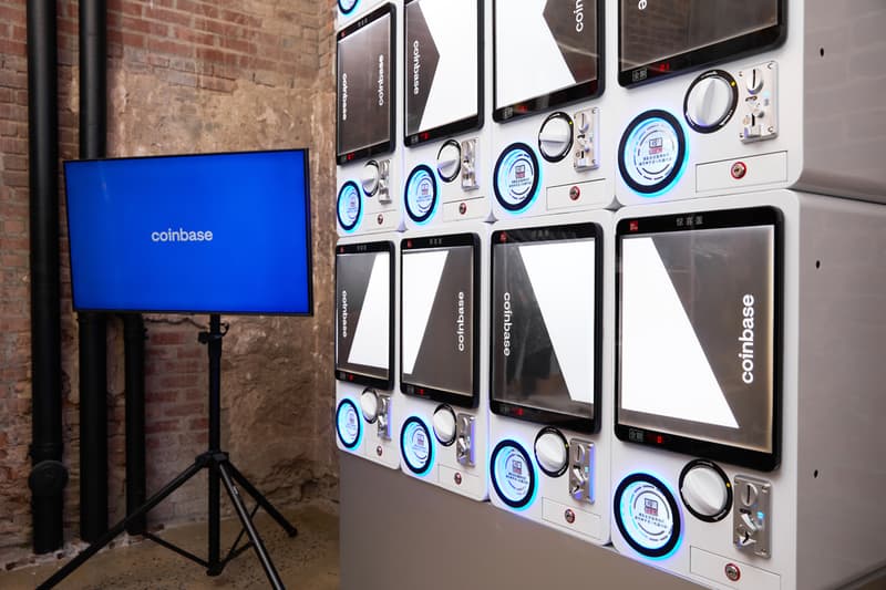Coinbase Gashapon Machine HBX Store 41 Division | Hypebeast
