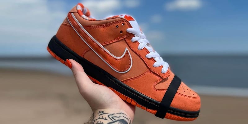 Concepts x Nike SB Dunk Low Orange Lobster In-Hand | Hypebeast