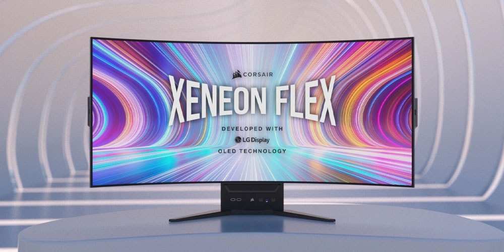 Игровой монитор Corsair Xeneon Flex меняется с изогнутого на плоский