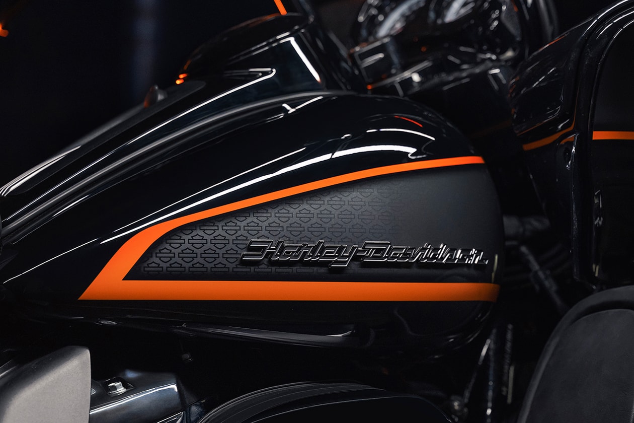 Black And Orange Harley Paint Jobs