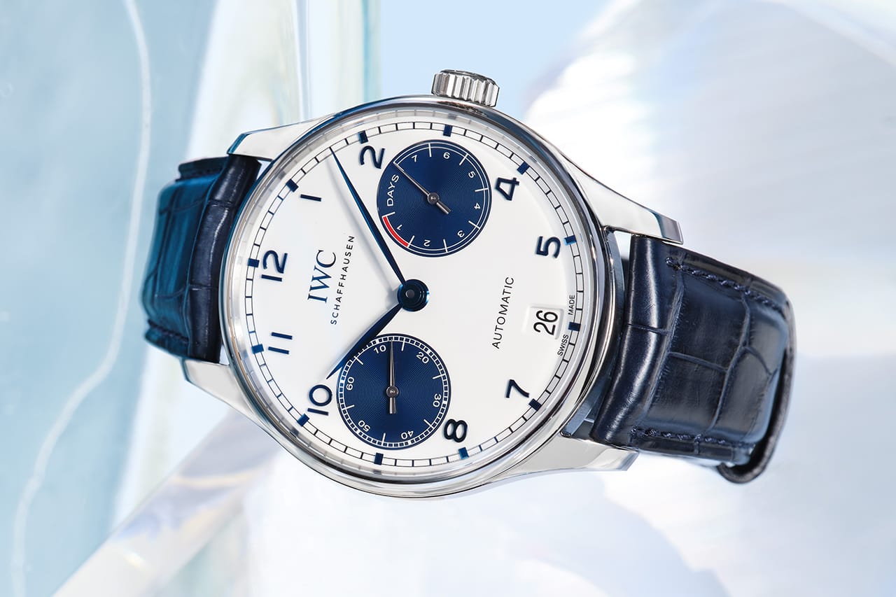 IWC Drops Pair of Blue and White Dial Portugiesers | Hypebeast