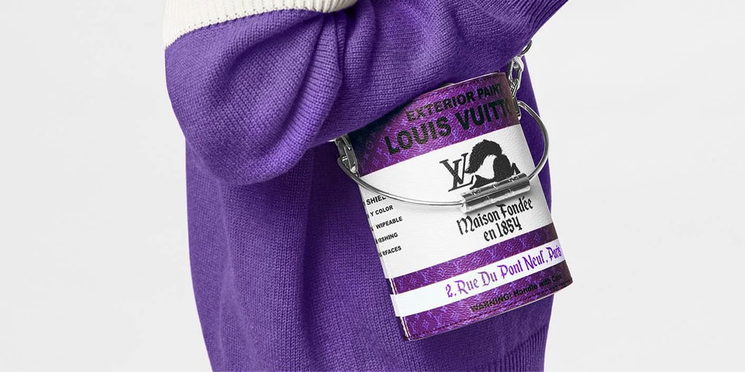 Сумка с краской Louis Vuitton появилась в фирменной фиолетовой палитре Вирджила Абло