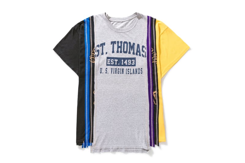 NEEDLES Upcycled College Tees FW22 HBX Release | Hypebeast