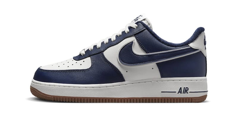 Navy blue and grey air force ones online