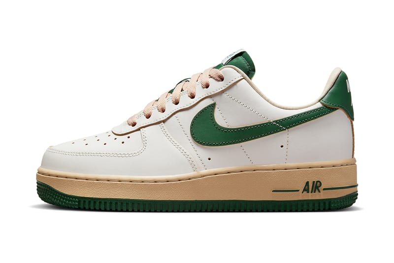 air forces with green swoosh