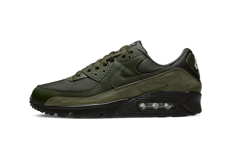 Olive green and store black nike air max