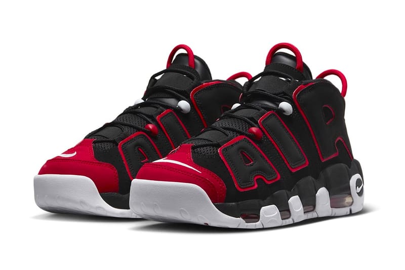 Nike uptempo store black red