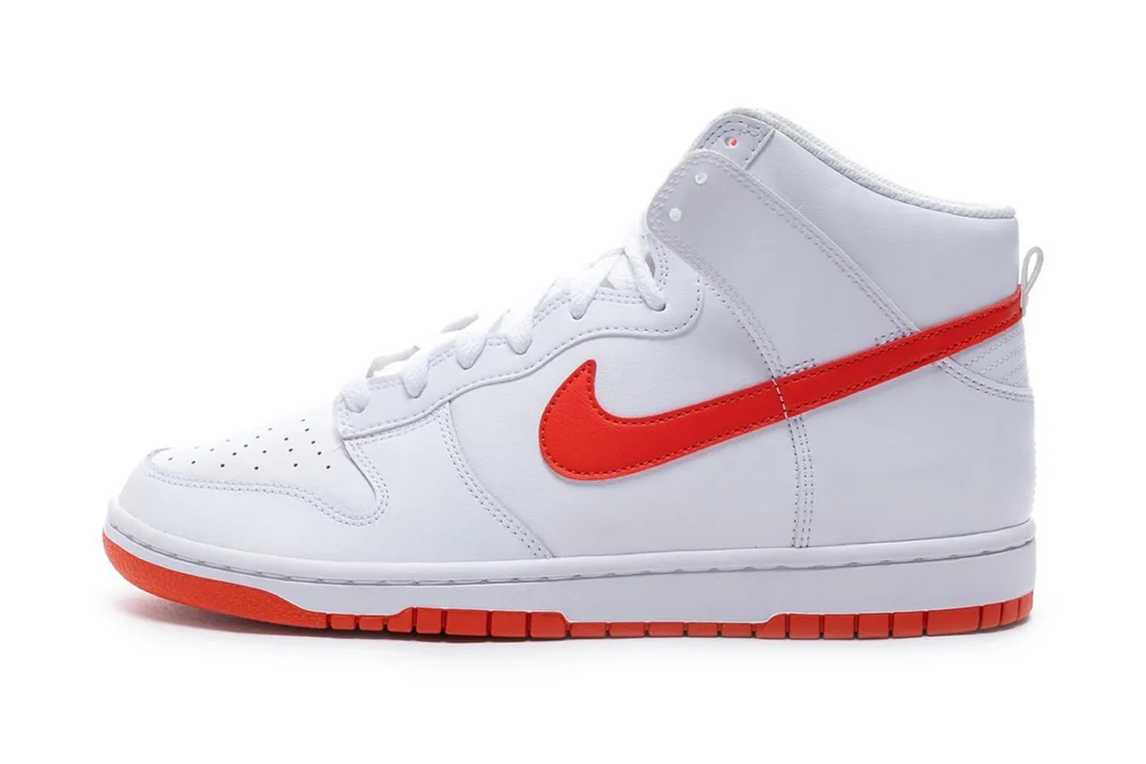 Nike dunk high orange white on sale