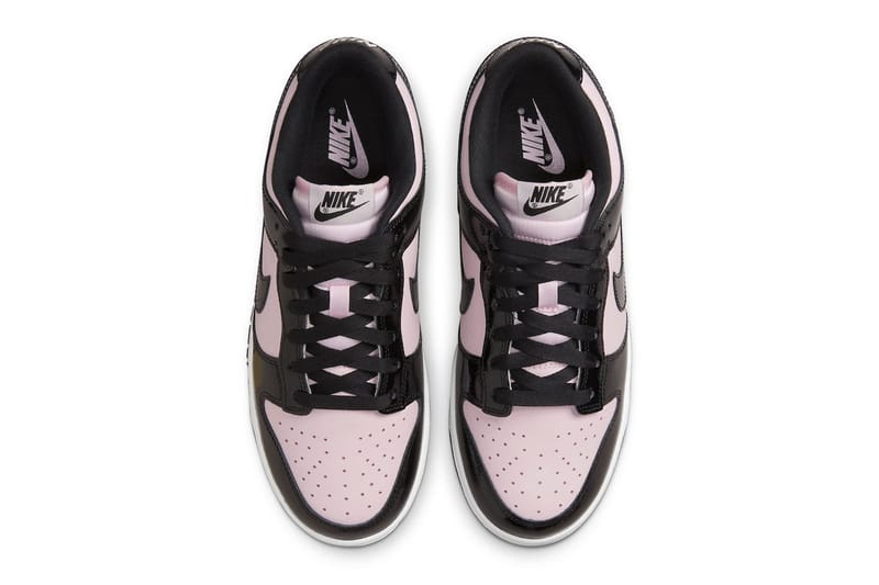 Pink black hotsell and white nikes