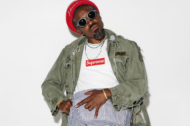 国産爆買いSupreme Andre 3000 Tee Black シュプリームアンドレ Tシャツ/カットソー(半袖/袖なし)