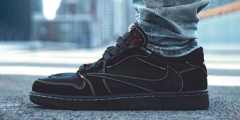 TravisScott AirJordan1 Low BlackPhantom-