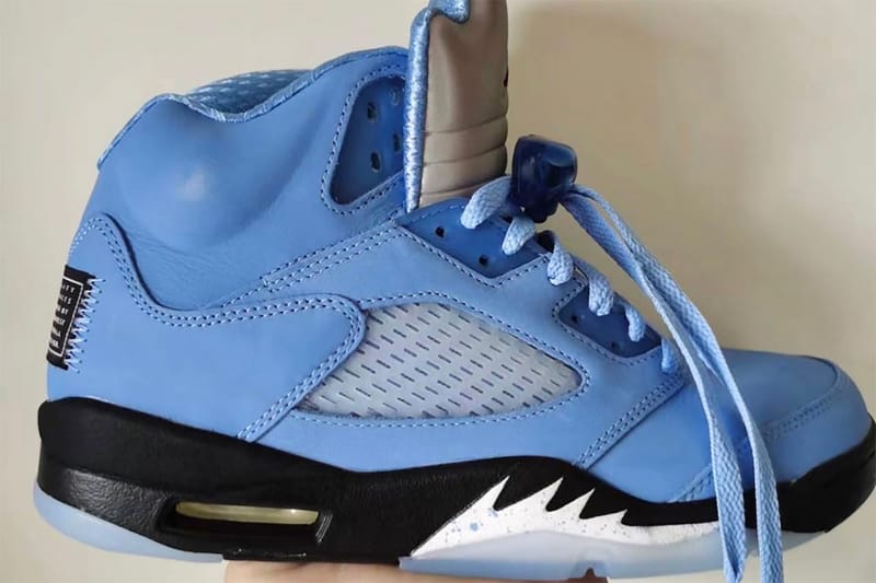 Jordan 5 best sale baby blue