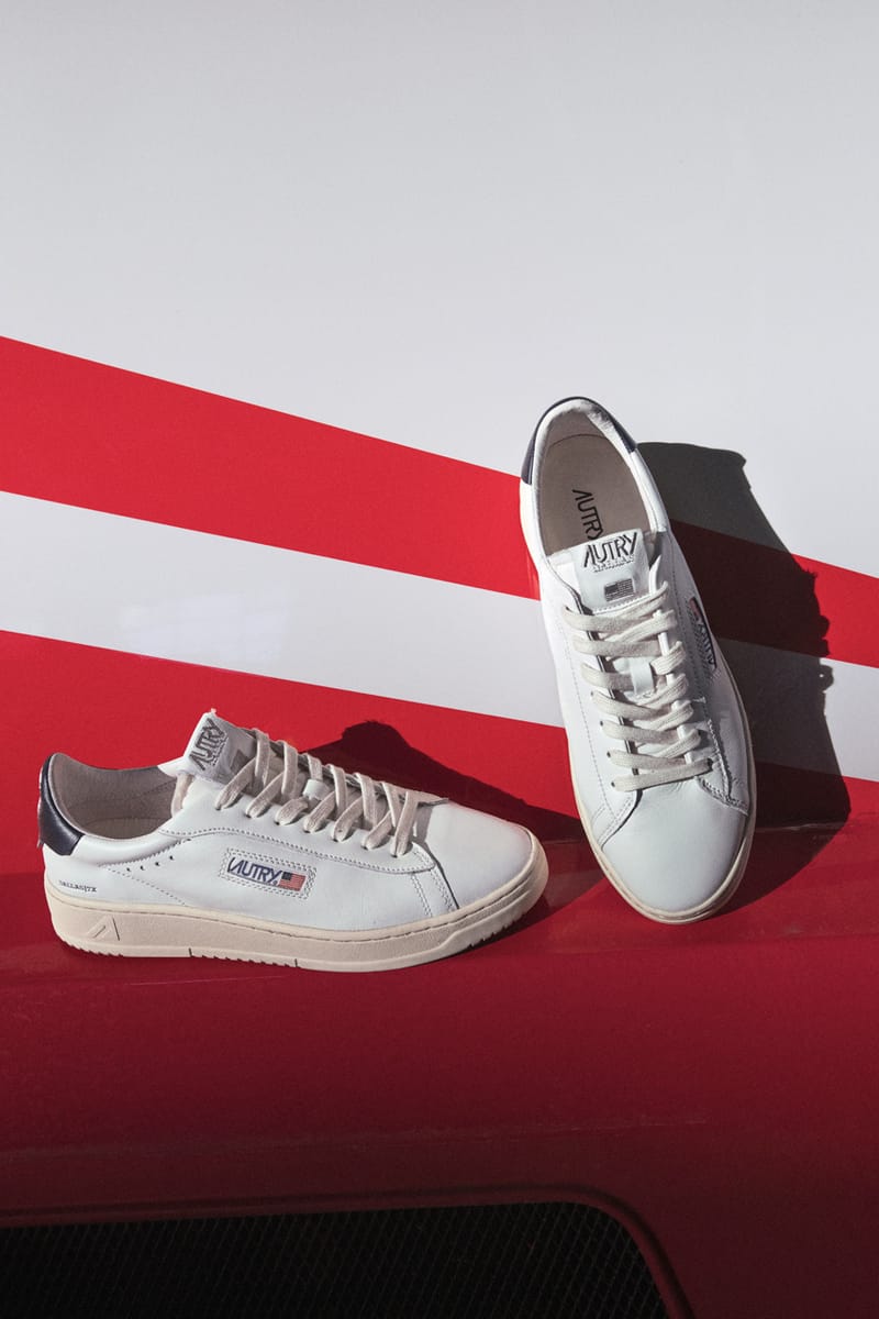 [AUTRY]★WS Dallas Low Leather Sneakers White Red★ SNEAKERS-DALLAS-LOW-IN-PELLE-