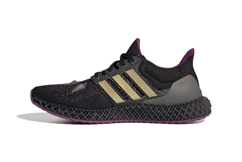 Adidas ultra boost core black action clearance purple shock red