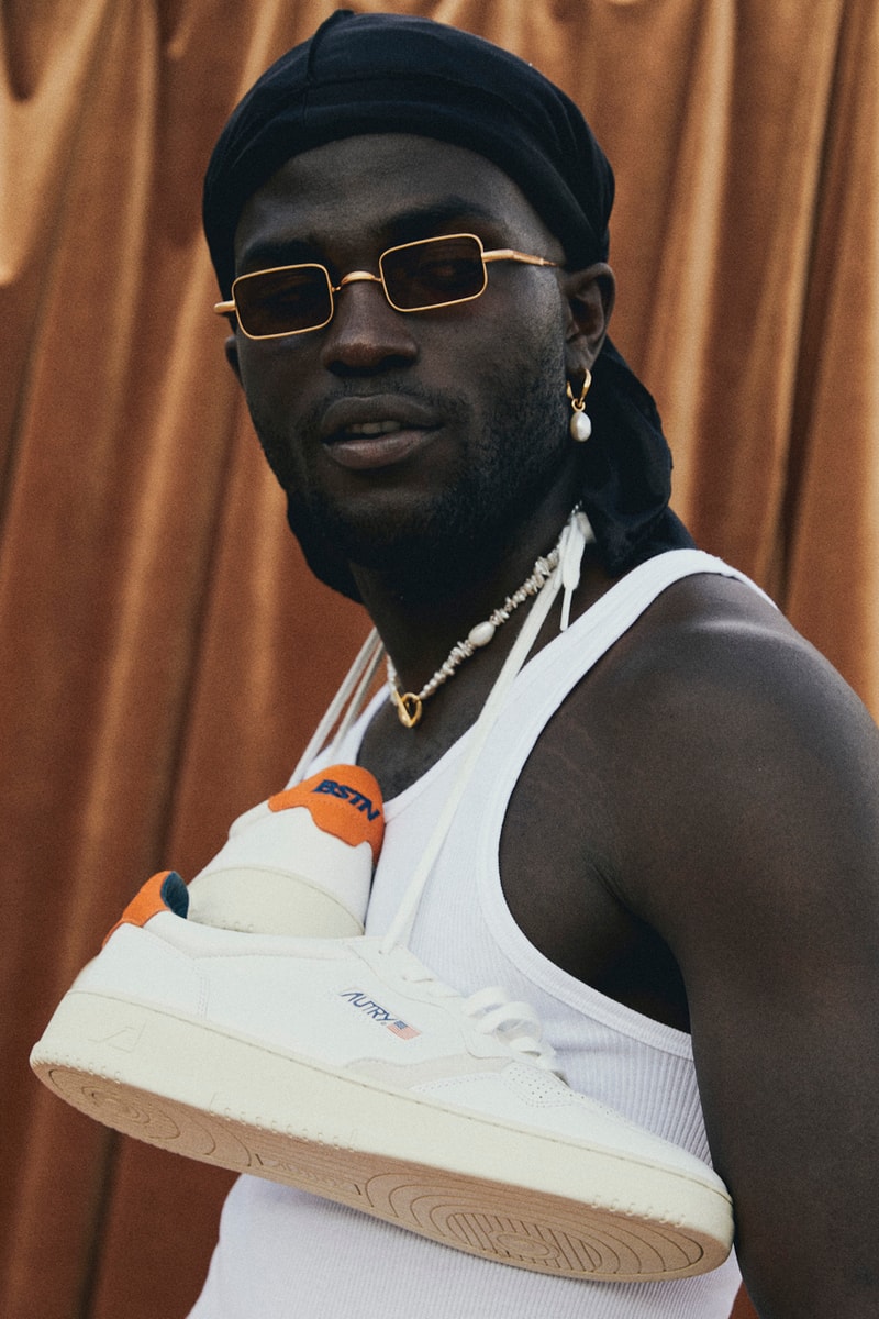 BSTN x Autry Action Shoes 01 Low "White/Orange" Hypebeast