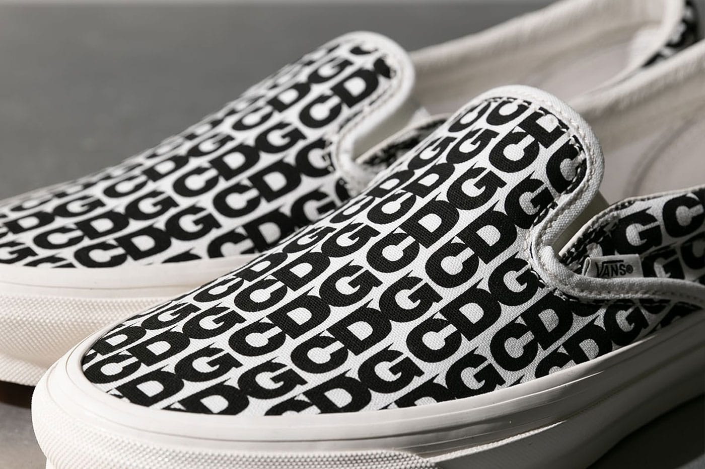 CDG and Vault by Vans Reconnect for Monogram Slip-Ons | Hypebeast