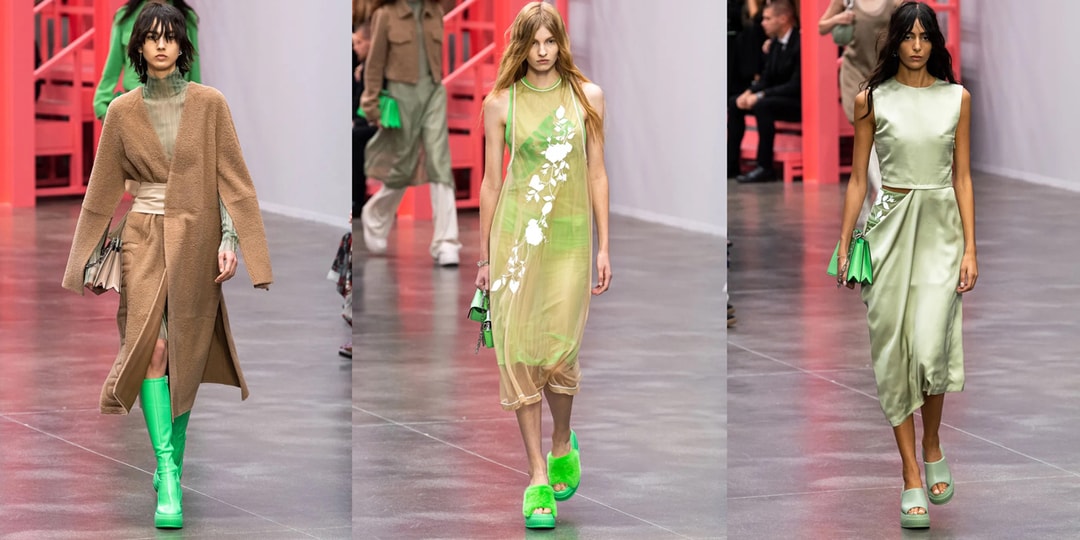 Ким Джонс в зеленом цвете для коллекции Fendi SS23 в Милане