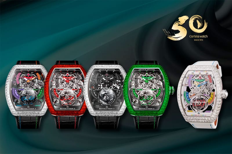 Franck Muller Creates Five Gem Set Vanguard Revolution 3 Skeletons