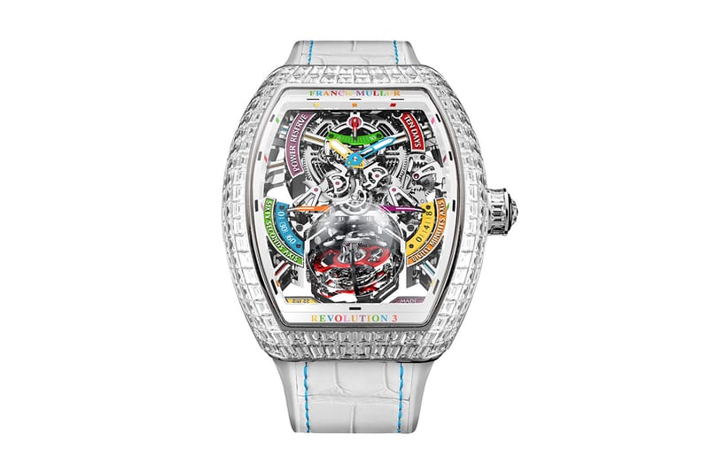 Franck Muller Creates Five Gem Set Vanguard Revolution 3 Skeletons