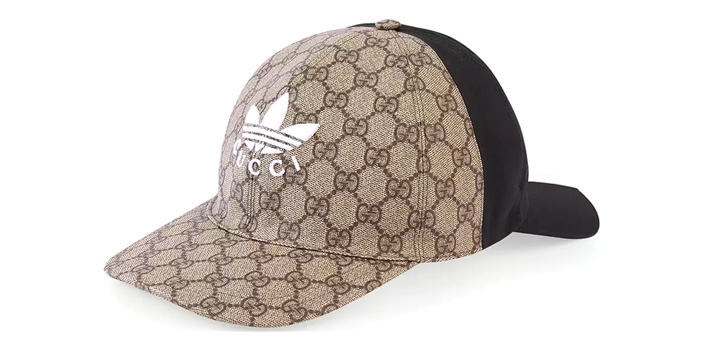 Последний необычный аксессуар Gucci — двусторонняя бейсболка adidas стоимостью 810 долларов США.