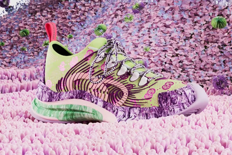 Floral print running shoes on sale