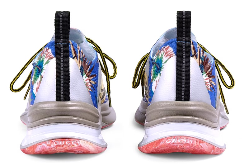 Runner Gucci Rhinestone Gucci Drops Floral & Marble-Print Run Sneakers | Hypebeast