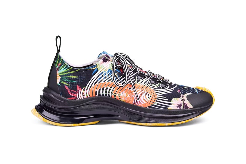 Runner Gucci Rhinestone Gucci Drops Floral & Marble-Print Run Sneakers | Hypebeast