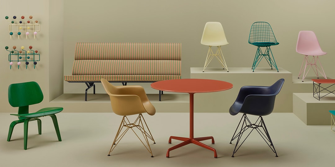 HAY и Herman Miller красочно обновили восемь классических произведений Eames