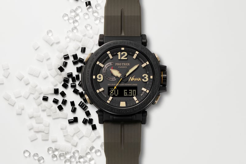 Nanga x Casio Pro Trek Collaborate On Biomass Trail Watch | Hypebeast