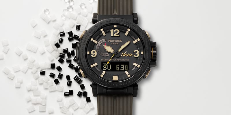 Nanga x Casio Pro Trek Collaborate On Biomass Trail Watch | Hypebeast