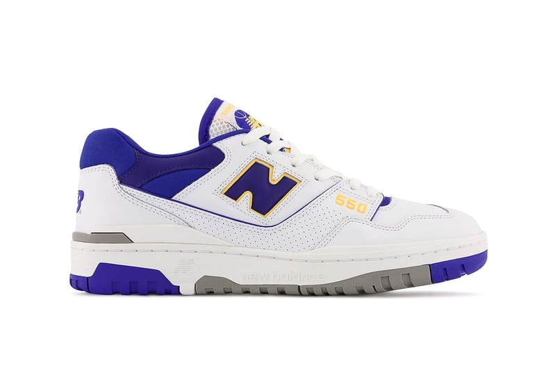 Purple and hot sale yellow new balance