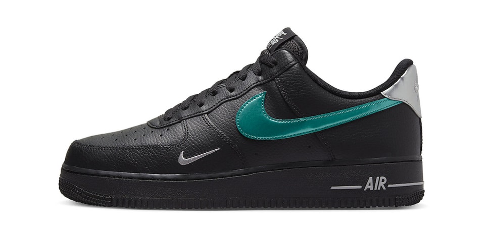 Black Nike Air Force 1 Low Appears With Teal Swooshes | Hypebeast