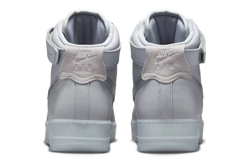 Grey high top air best sale force ones