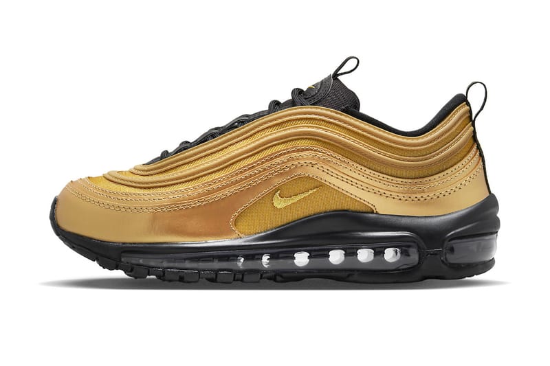 Gold and black deals air max