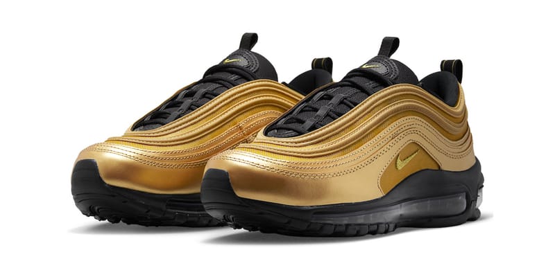 Air max 97 clearance black and gold tick